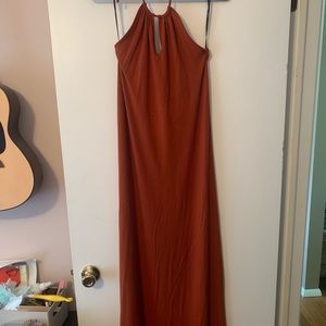 Rust orange Maxi dress